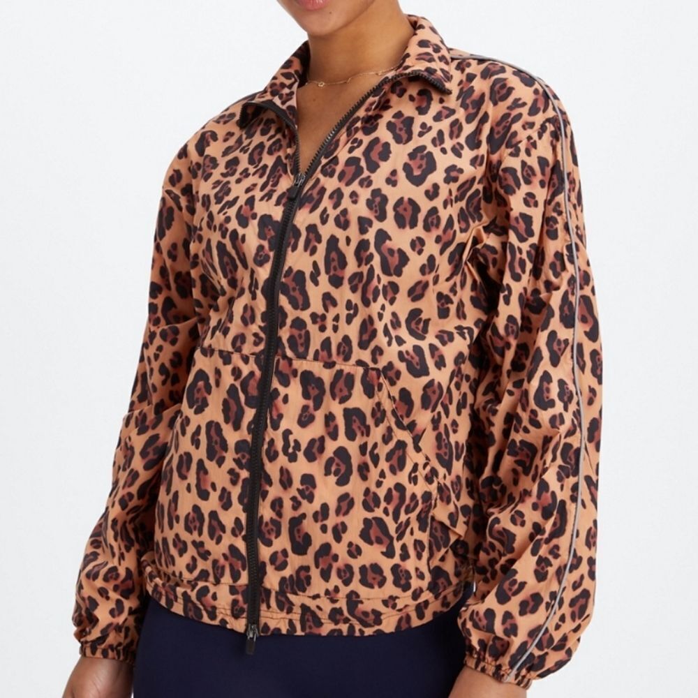 Fabletics Oversized Leopard Flyweight Windbreaker… - image 1